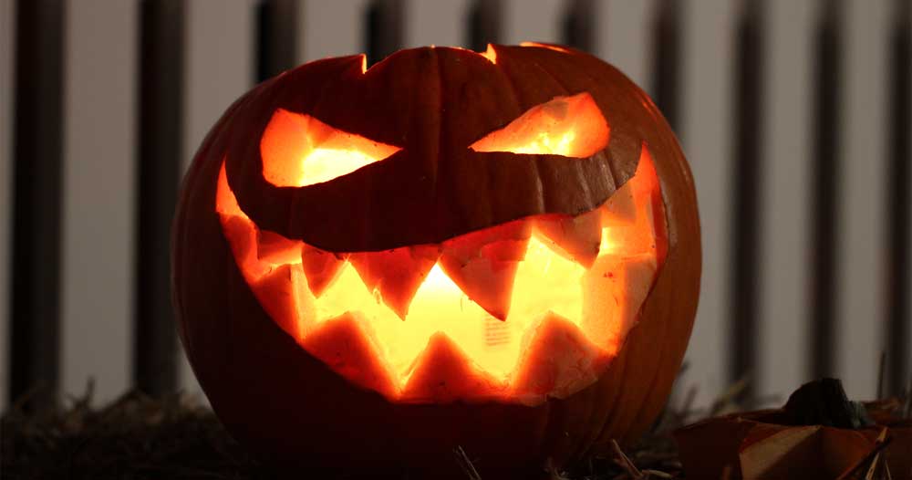 Photo of Halloween jack-o'-lantern