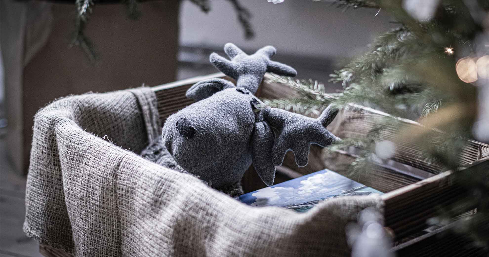 Photo of moose Christmas tree ornament