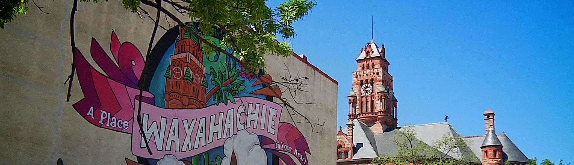 Photo of Downtown Waxahachie and Ellis County Courthouse