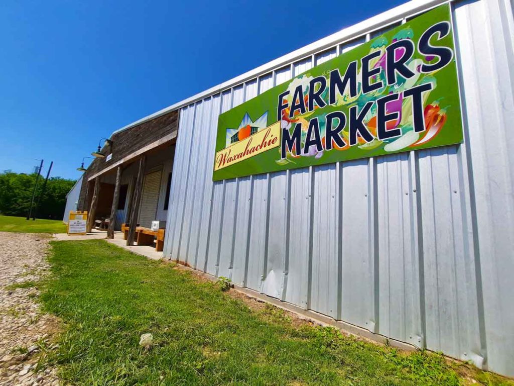 The Downtown Waxahachie Farmers Market is all indoors.